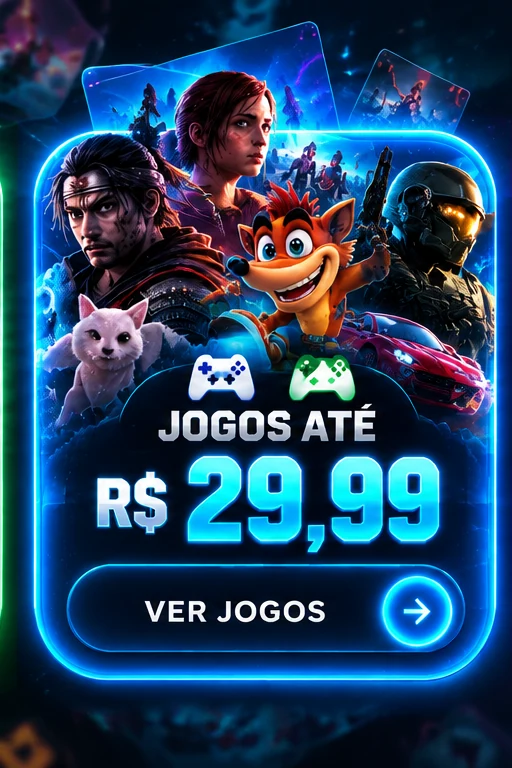 Jogos até R$ 29,99
